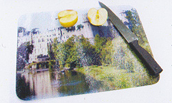 printed promotional gifts glass chopping board